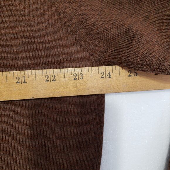 Pronto-Uomo Men's XL 100% Merino Extra Fine Wool Mock Neck Sweater - Picture 7 of 8